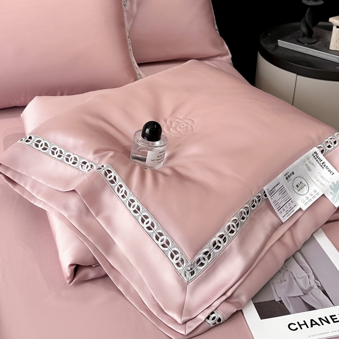 安妮家居 2025新款莱赛尔天丝CoCo小香夏被子被芯夏凉被空调被 美豆沙