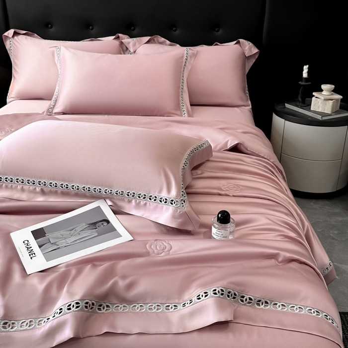 91家纺网 家纺一手货源 找家纺 安妮家居 2025新款莱赛尔天丝CoCo小香夏被子被芯夏凉被空调被 美豆沙