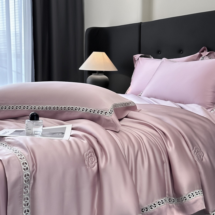 91家纺网 家纺一手货源 找家纺 安妮家居 2025新款莱赛尔天丝CoCo小香夏被子被芯夏凉被空调被 香芋紫