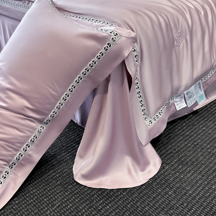 91家纺网 家纺一手货源 找家纺 安妮家居 2025新款莱赛尔天丝CoCo小香夏被子被芯夏凉被空调被 香芋紫