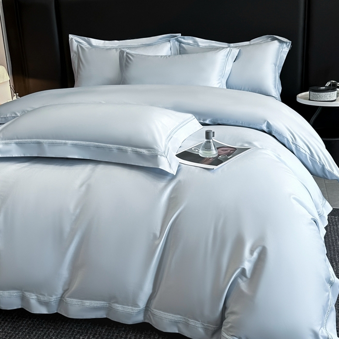 91家纺网 家纺一手货源 找家纺 安妮家居2025新款全棉A类镂空秘境四件套 秘境-蔚蓝