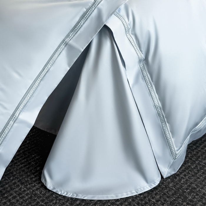 91家纺网 家纺一手货源 找家纺 安妮家居2025新款全棉A类镂空秘境四件套 秘境-蔚蓝