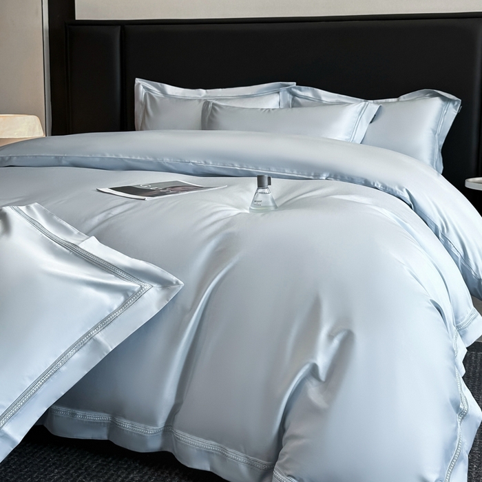 91家纺网 家纺一手货源 找家纺 安妮家居2025新款全棉A类镂空秘境四件套 秘境-蔚蓝