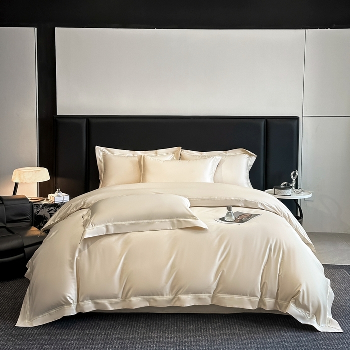 91家纺网 家纺一手货源 找家纺 安妮家居2025新款全棉A类镂空秘境四件套 秘境-象牙白