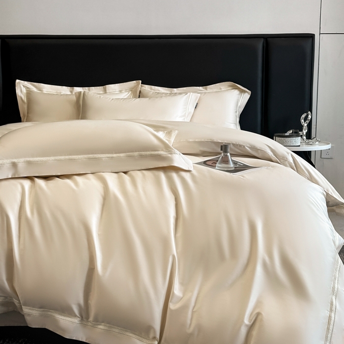 91家纺网 家纺一手货源 找家纺 安妮家居2025新款全棉A类镂空秘境四件套 秘境-象牙白