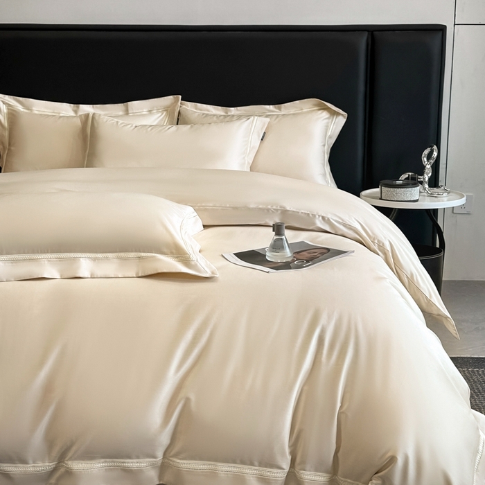 91家纺网 家纺一手货源 找家纺 安妮家居2025新款全棉A类镂空秘境四件套 秘境-象牙白