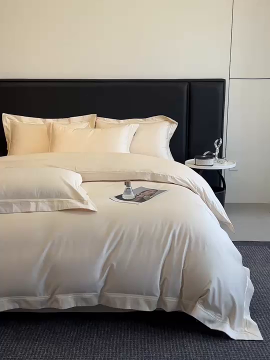 91家纺网 家纺一手货源 找家纺 安妮家居2025新款全棉A类镂空秘境四件套 秘境-象牙白