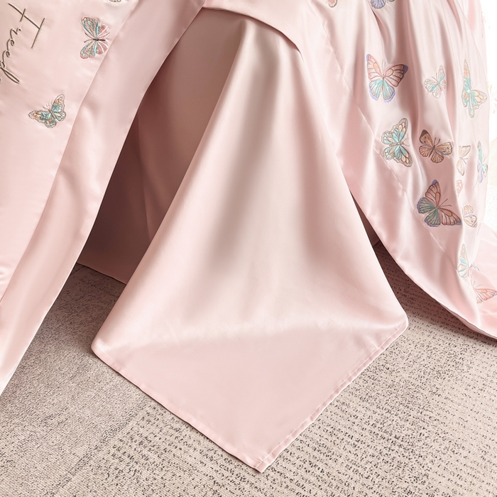 91家纺网 家纺一手货源 找家纺 （总）安妮2025珠光蝶影3M天丝四件套