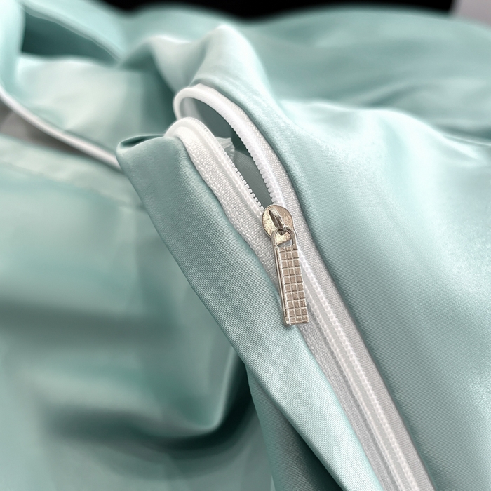 91家纺网 家纺一手货源 找家纺 安妮2025珠光蝶影3M天丝四件套 湖蓝