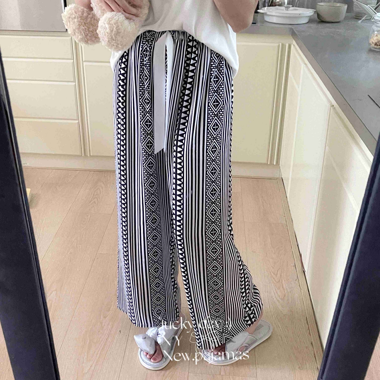 91家纺网 家纺一手货源 找家纺 （总）纽约生活 2025新款人棉阔腿裤