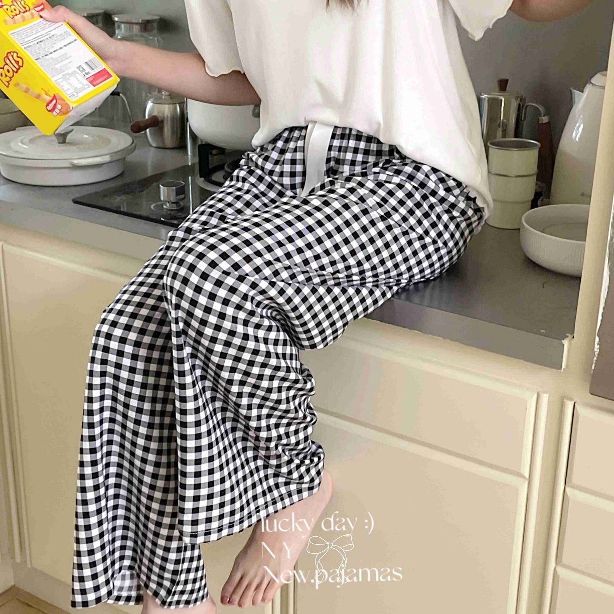 91家纺网 家纺一手货源 找家纺 （总）纽约生活 2025新款人棉阔腿裤