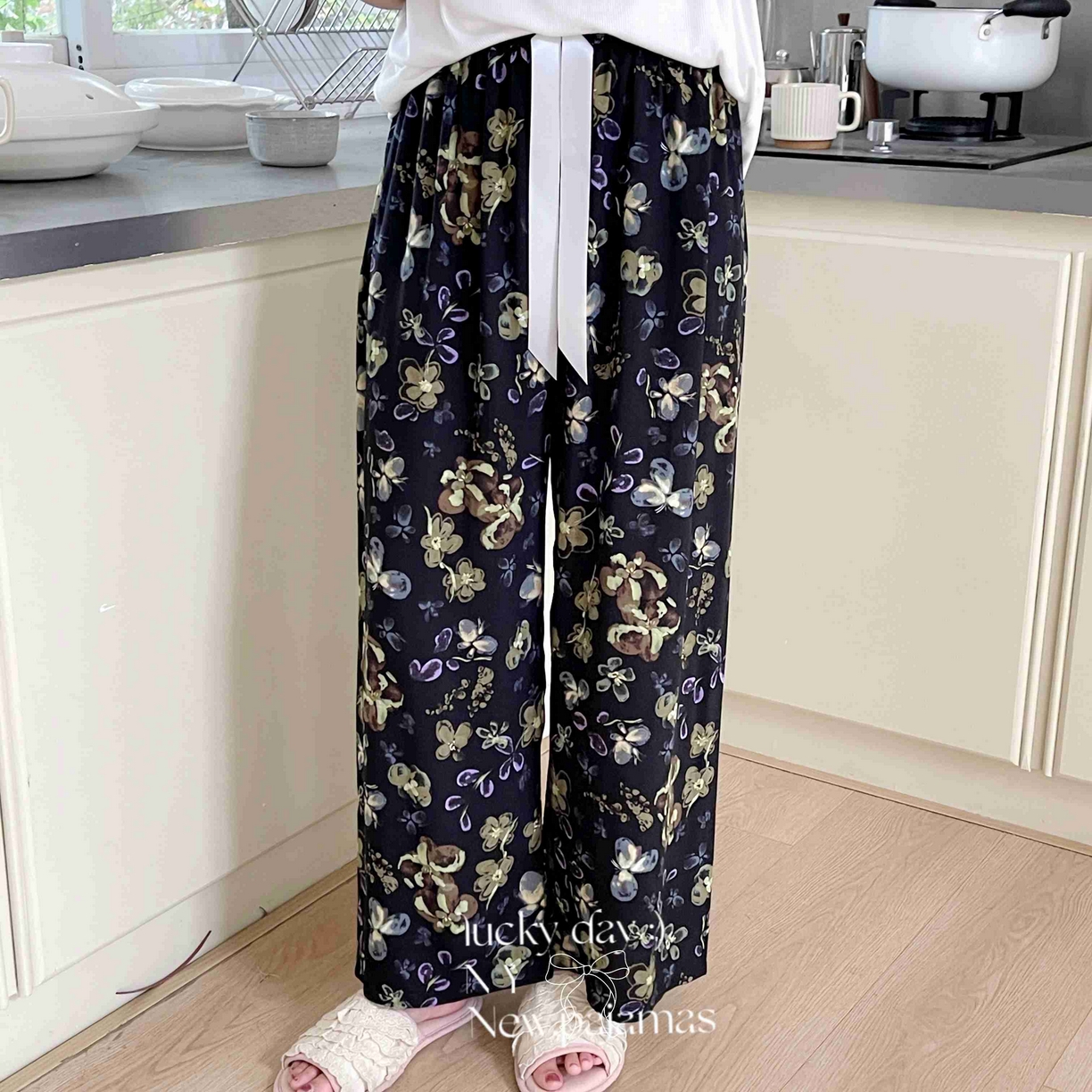 91家纺网 家纺一手货源 找家纺 （总）纽约生活 2025新款人棉阔腿裤