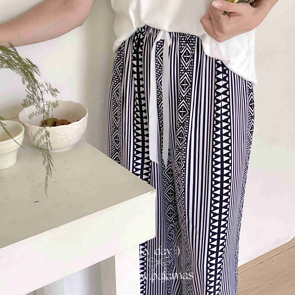 91家纺网 家纺一手货源 找家纺 （总）纽约生活 2025新款人棉阔腿裤