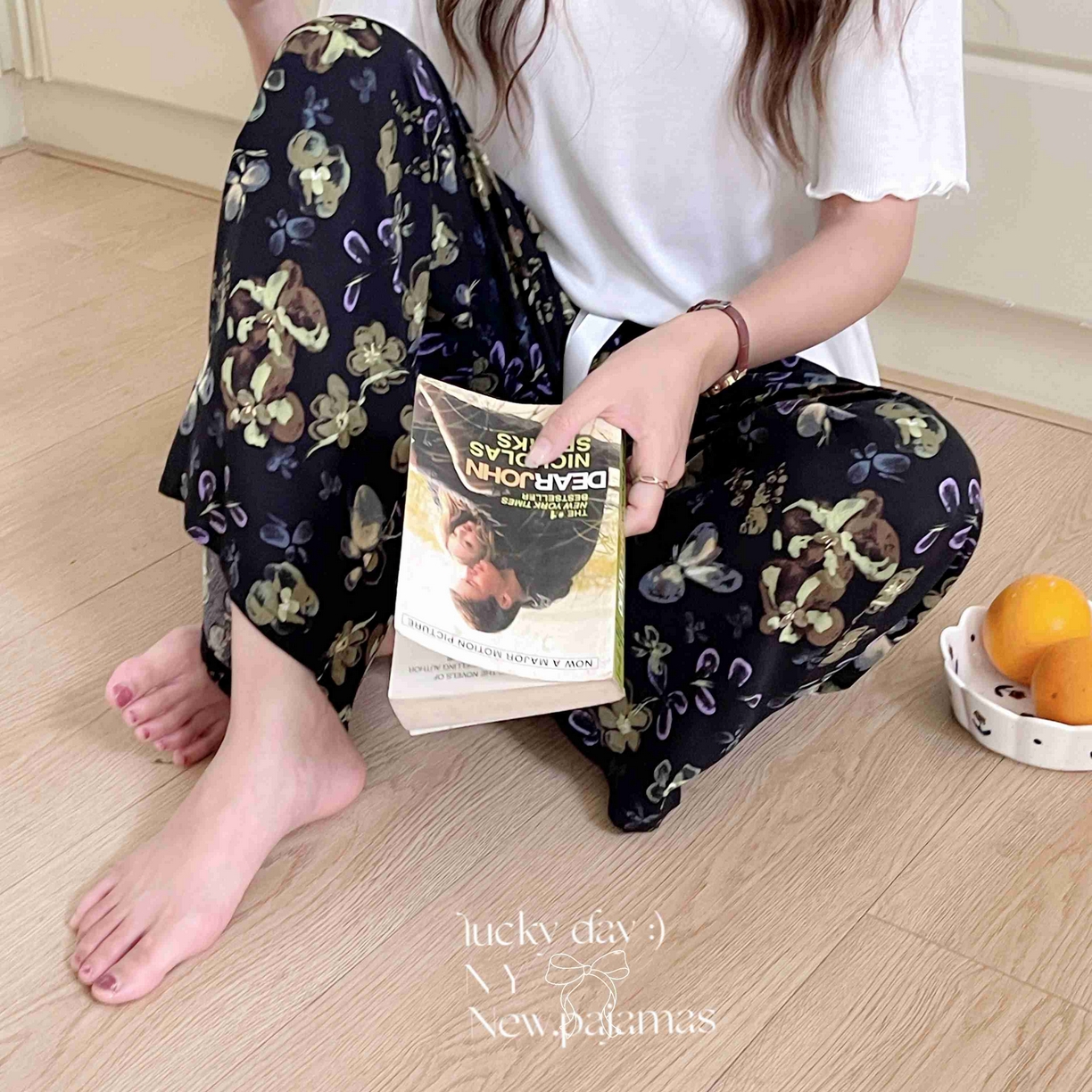 91家纺网 家纺一手货源 找家纺 纽约生活 2025新款人棉阔腿裤 花蝶梦