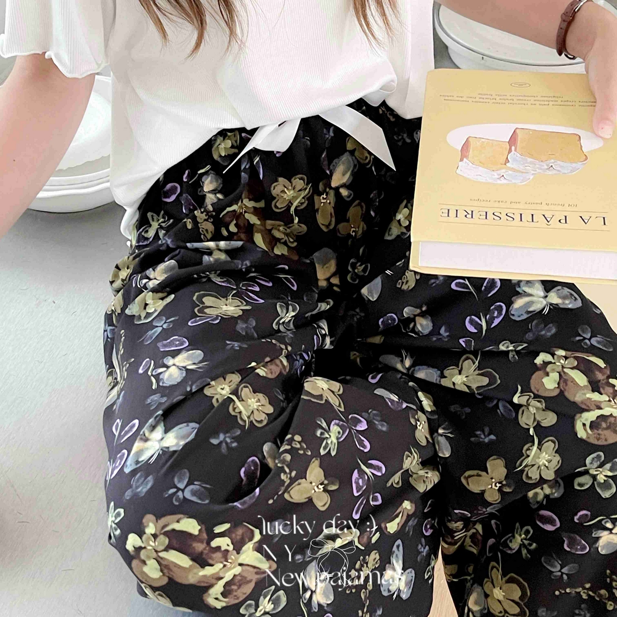 91家纺网 家纺一手货源 找家纺 纽约生活 2025新款人棉阔腿裤 花蝶梦