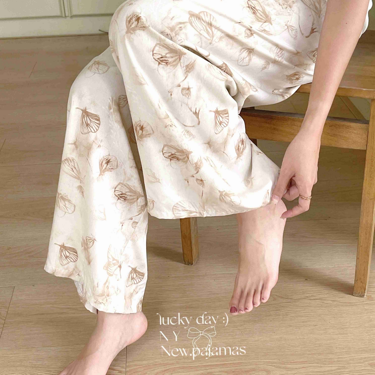 91家纺网 家纺一手货源 找家纺 纽约生活 2025新款人棉阔腿裤 幻蝶