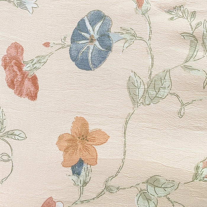 91家纺网 家纺一手货源 找家纺 畅畅家纺 2025新款A类水洗棉麻双层纱夏被四件套 夕颜