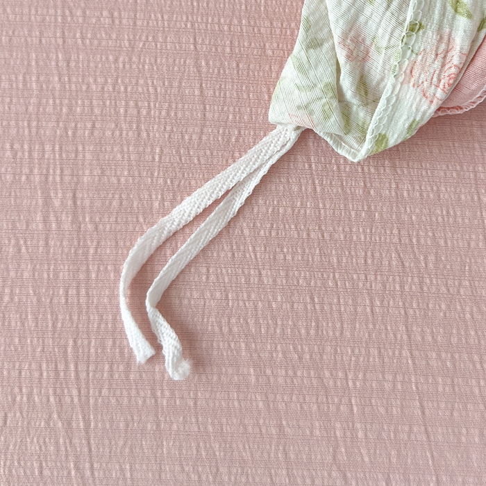 91家纺网 家纺一手货源 找家纺 竹合家纺 2025新品云感皱皱四件套跑量款小清新四件套 粉红佳人