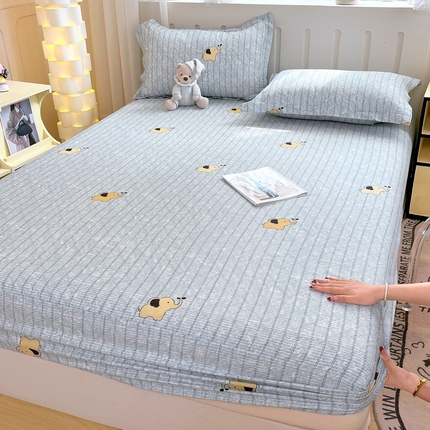 91家纺网 家纺一手货源 找家纺 （总）大吉 2025新款全棉印花床笠