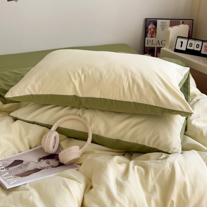 91家纺网 家纺一手货源 找家纺 （总）梦卓家纺 2025爆款ins风超柔褶皱亲肤磨毛水洗棉四件套