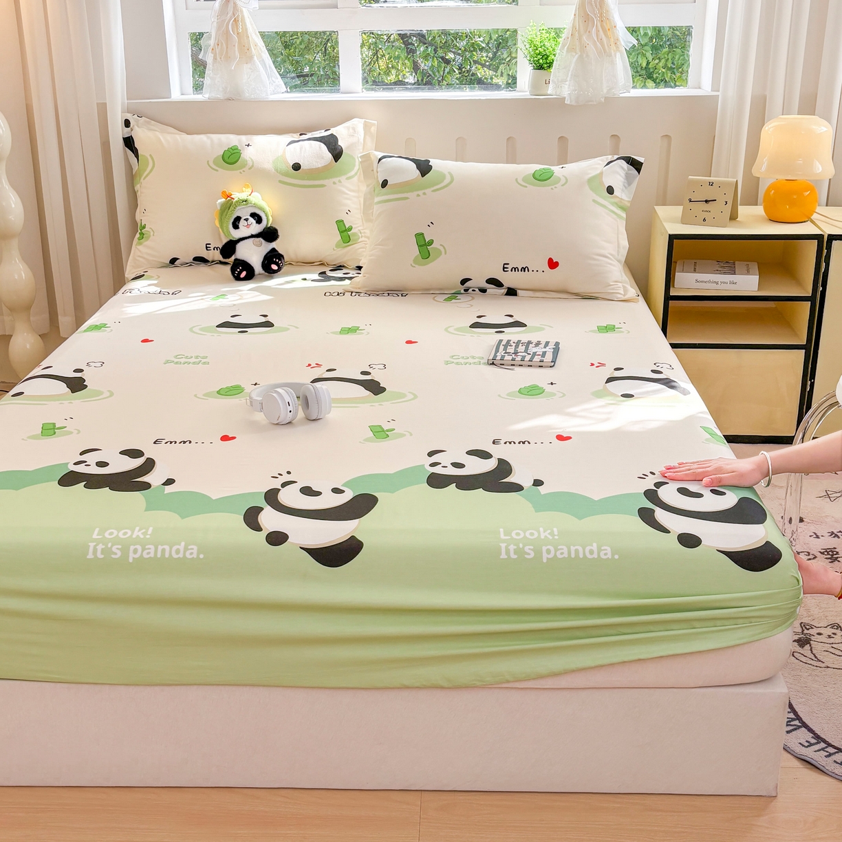 91家纺网 家纺一手货源 找家纺 （总）大吉 2025新款全棉印花床笠