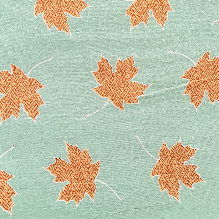 91家纺网 家纺一手货源 找家纺 畅畅家纺 2025新款A类水洗棉麻双层纱夏被四件套 枫叶