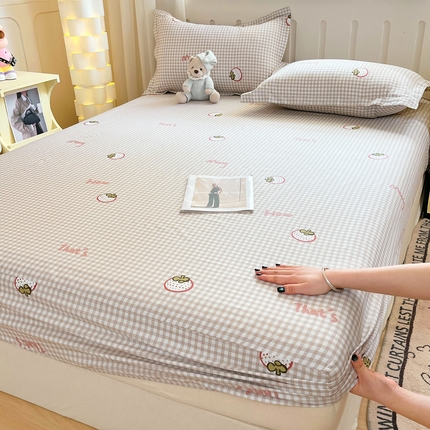 大吉 2025新款全棉印花床笠 小莓好