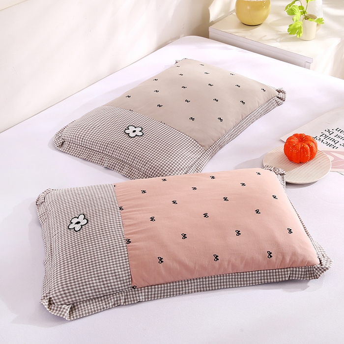 91家纺网 家纺一手货源 找家纺 （总）贤内助家纺 2025新款全棉甜美风荞麦枕枕芯枕头保健枕护肩枕