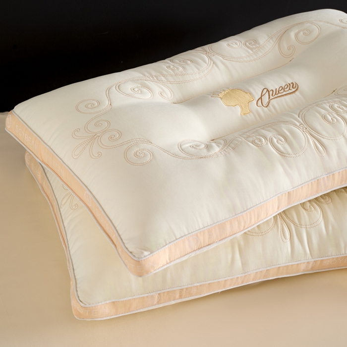 91家纺网 家纺一手货源 找家纺 （总）昕科 2025新款立体绣花贵妃枕-刺绣成人枕头性价比高枕芯