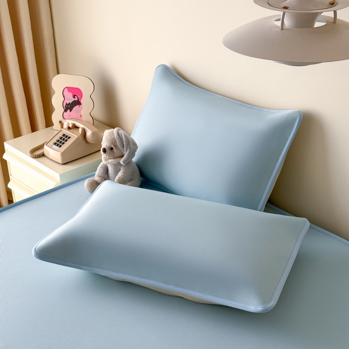 91家纺网 家纺一手货源 找家纺 九花鹿 2025新款凉感PE卡通冰丝席-床笠款 床笠款-海獭兄弟