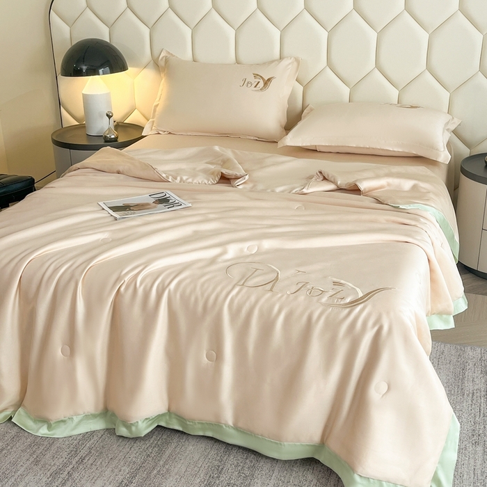 91家纺网 家纺一手货源 找家纺 （总）佳汐蓝家纺 2025新款水洗真丝夏被夏凉被空调被