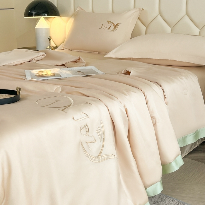 91家纺网 家纺一手货源 找家纺 （总）佳汐蓝家纺 2025新款水洗真丝夏被夏凉被空调被