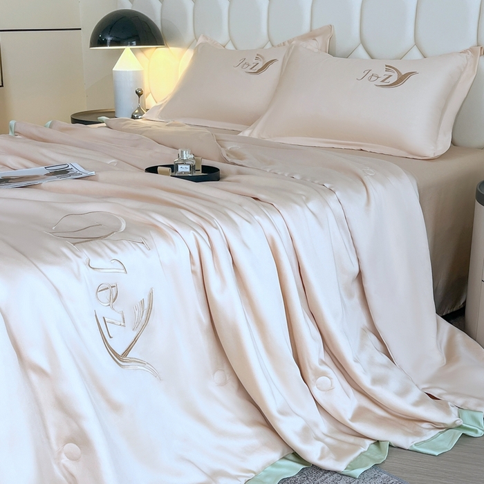 91家纺网 家纺一手货源 找家纺 （总）佳汐蓝家纺 2025新款水洗真丝夏被夏凉被空调被