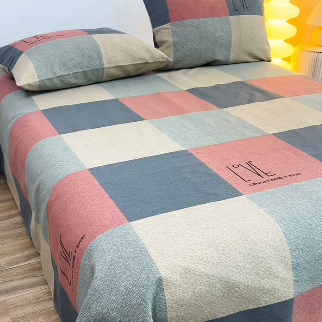 91家纺网 家纺一手货源 找家纺 （总）小雨家纺 2026新款原棉老粗布床单款凉席席子三件套