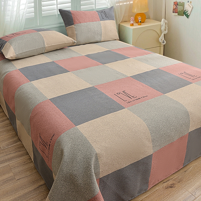 91家纺网 家纺一手货源 找家纺 （总）小雨家纺 2026新款原棉老粗布床单款凉席席子三件套