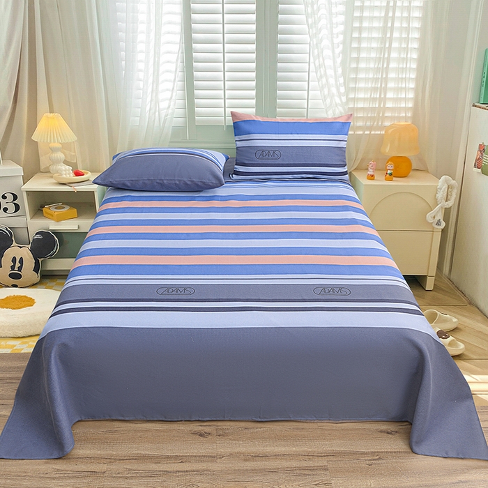 91家纺网 家纺一手货源 找家纺 （总）小雨家纺 2026新款原棉老粗布床单款凉席席子三件套