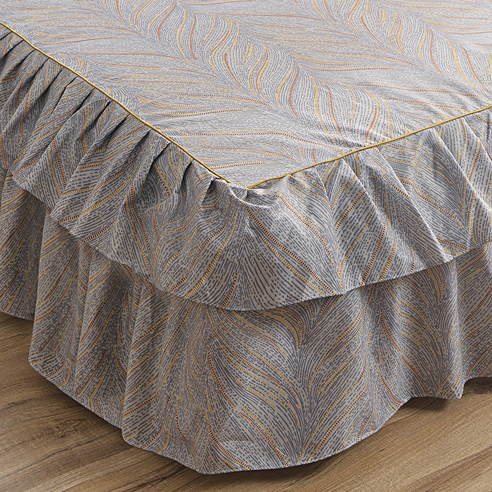 91家纺网 家纺一手货源 找家纺 （总）小雨家纺 【跨境外贸】2026新款芦荟棉韩版花边床裙系列床裙单件-单床裙