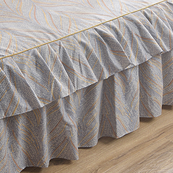 91家纺网 家纺一手货源 找家纺 （总）小雨家纺 【跨境外贸】2026新款芦荟棉韩版花边床裙系列床裙单件-单床裙