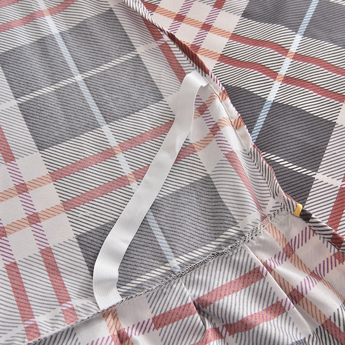 91家纺网 家纺一手货源 找家纺 小雨家纺 【跨境外贸】2026新款芦荟棉韩版花边床裙系列四件套 如意咖