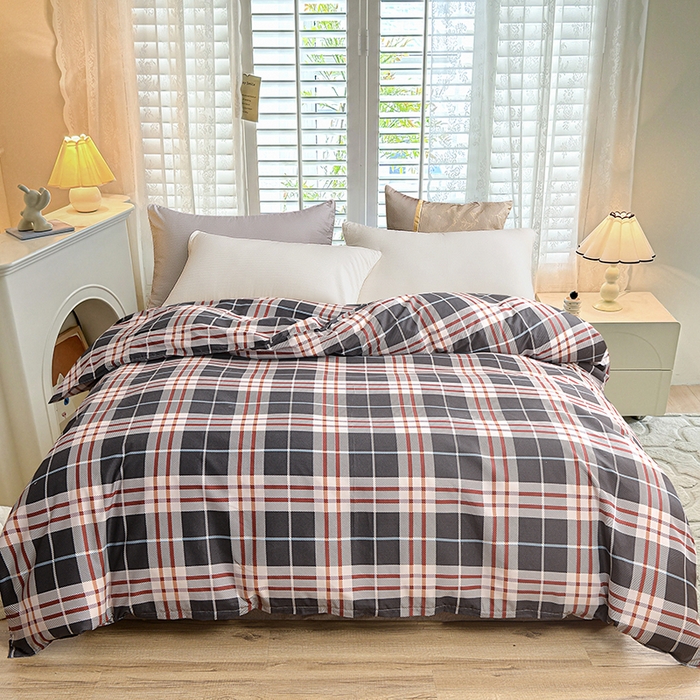 91家纺网 家纺一手货源 找家纺 （总）小雨家纺 【跨境外贸】2026新款芦荟棉韩版花边床裙系列被套单件-单被套