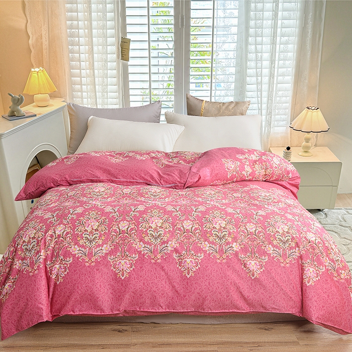 小雨家纺 【跨境外贸】2026新款芦荟棉韩版花边床裙系列被套单件-单被套 梦里花都