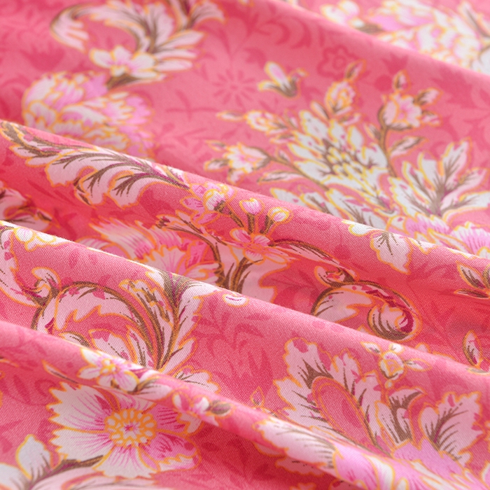 91家纺网 家纺一手货源 找家纺 小雨家纺 【跨境外贸】2026新款芦荟棉韩版花边床裙系列被套单件-单被套 梦里花都