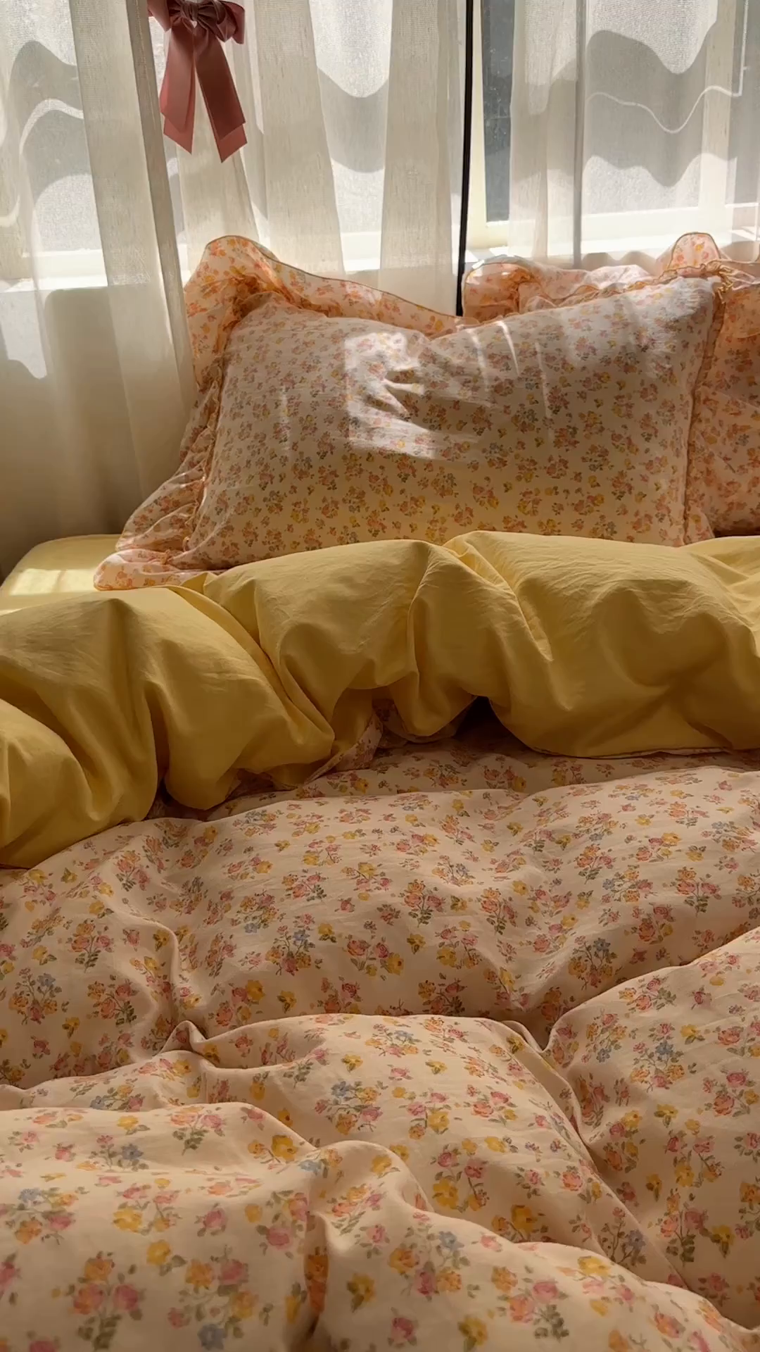 91家纺网 家纺一手货源 找家纺 冕悠家纺 2025新款A类法式花边四件套超柔裸睡级床单被套三件套-风格一+微信提供买家秀 橘夏