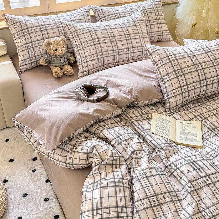 91家纺网 家纺一手货源 找家纺 昊翔家纺 2025新款13372全棉印花系列四件套 柏拉图