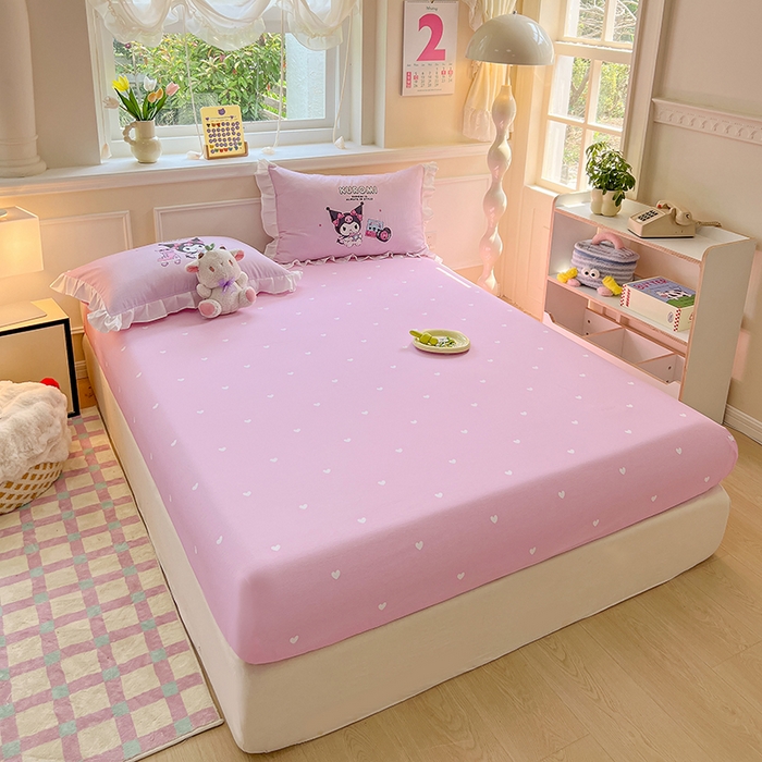 91家纺网 家纺一手货源 找家纺 （总）玉元坊 2025新款三丽鸥白花边被套数码印花大版全棉纯棉卡通三四件套