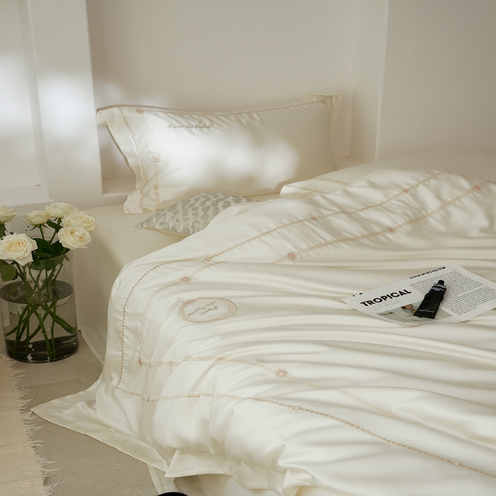 91家纺网 家纺一手货源 找家纺  （总）简纯主义 2025春夏新款60S奥地利进口兰精天丝-茜茜公主