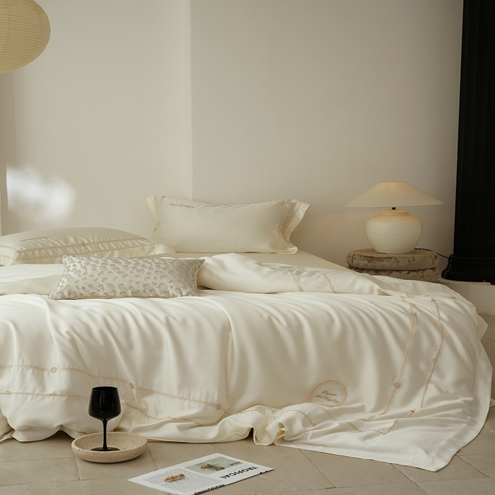 91家纺网 家纺一手货源 找家纺  （总）简纯主义 2025春夏新款60S奥地利进口兰精天丝-茜茜公主