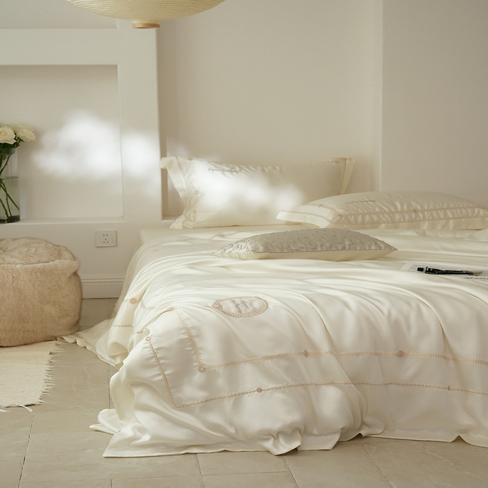 91家纺网 家纺一手货源 找家纺  （总）简纯主义 2025春夏新款60S奥地利进口兰精天丝-茜茜公主