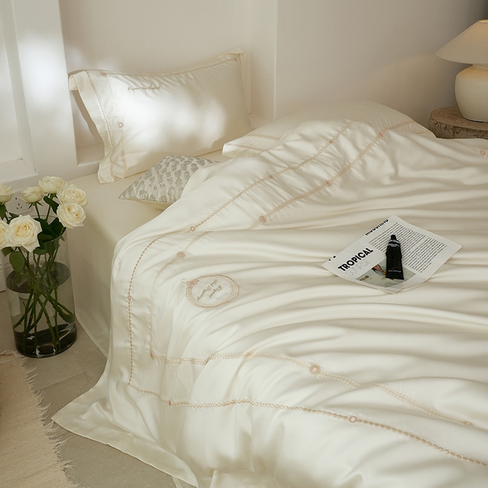 91家纺网 家纺一手货源 找家纺  （总）简纯主义 2025春夏新款60S奥地利进口兰精天丝-茜茜公主