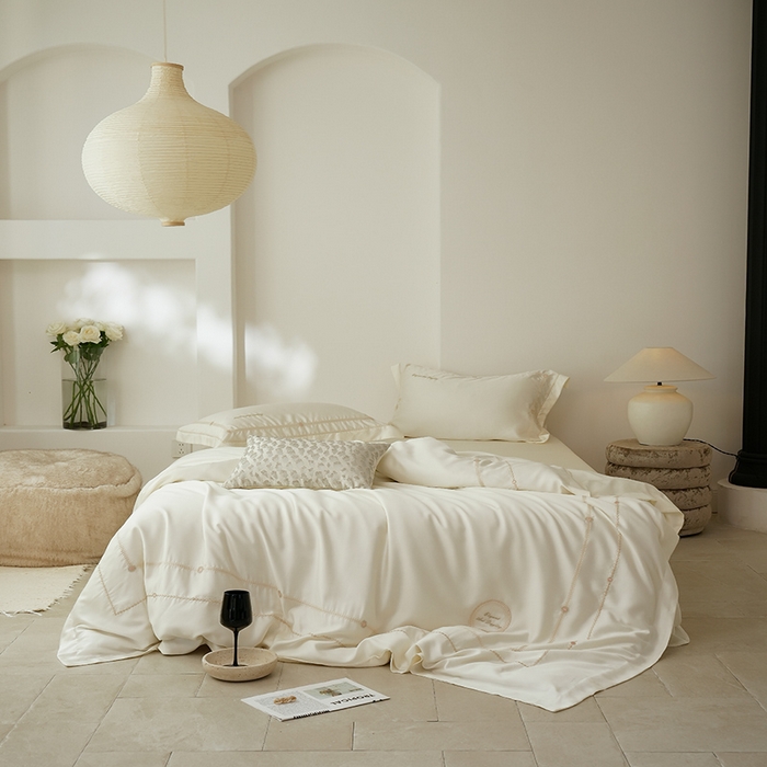 91家纺网 家纺一手货源 找家纺  （总）简纯主义 2025春夏新款60S奥地利进口兰精天丝-茜茜公主